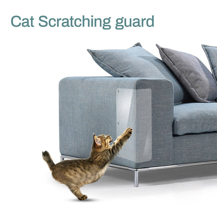 2pcs/pack Cat Scratch Protection PVC Sofa Anti-scratch Stickers , Size: 15x47cm