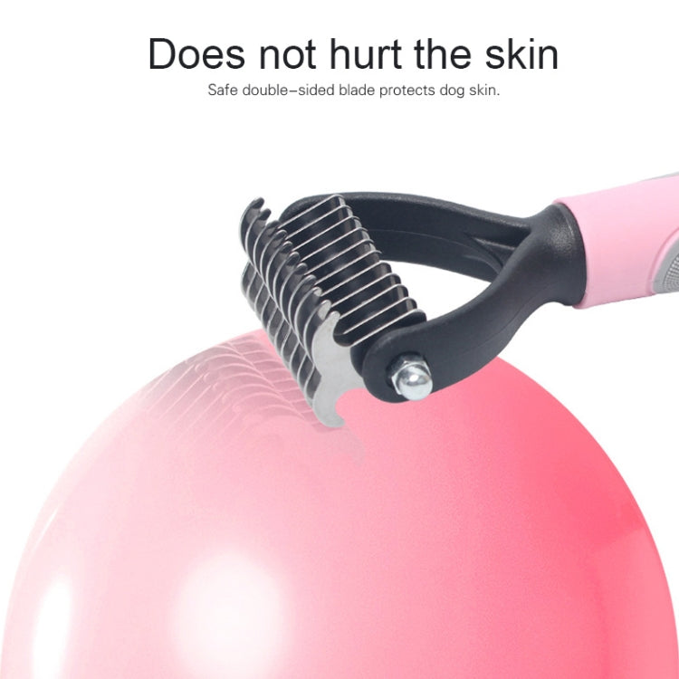 Pet Comb Beauty Cleaning Supplies Dog Stainless Steel Dog Comb, Size: 18x7cm