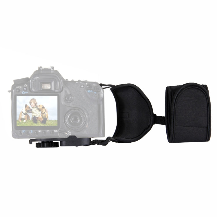 PULUZ Soft Neoprene Hand Grip Wrist Strap with 1/4 inch Screw Plastic Plate for SLR / DSLR Cameras