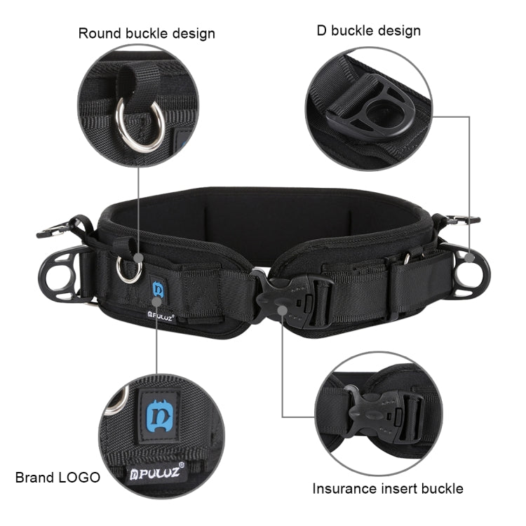 PULUZ Multi-functional Bundle Waistband Strap Belt  with Hook for SLR / DSLR Cameras