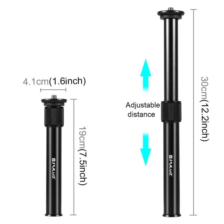 PULUZ Metal Handheld Adjustable Tripod Mount Monopod Extension Rod for DSLR & SLR Cameras