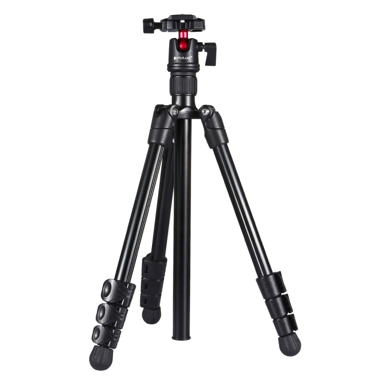 PULUZ 4-Section Folding Legs Metal  Tripod Mount with 360 Degree Ball Head for DSLR & Digital Camera, Adjustable Height: 42-130cm