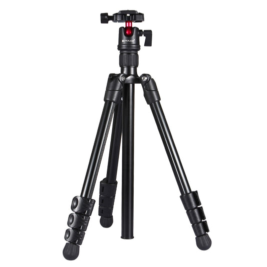 PULUZ 4-Section Folding Legs Metal  Tripod Mount with 360 Degree Ball Head for DSLR & Digital Camera, Adjustable Height: 42-130cm
