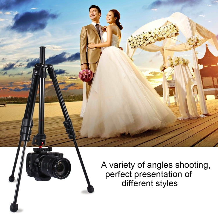 PULUZ 4-Section Folding Legs Metal  Tripod Mount with 360 Degree Ball Head for DSLR & Digital Camera, Adjustable Height: 42-130cm