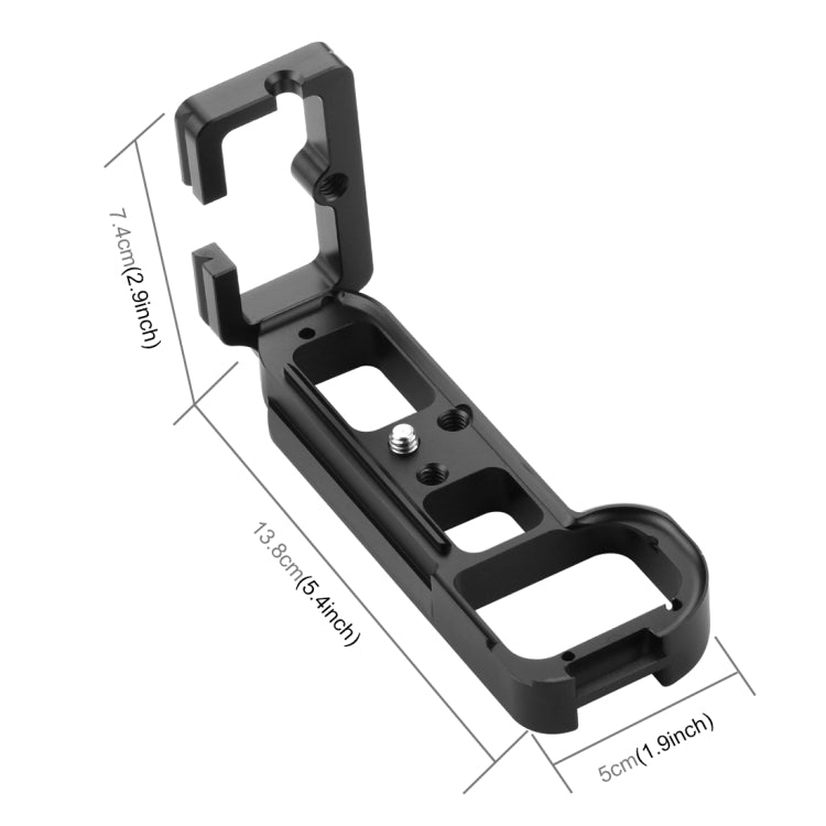 PULUZ 1/4 inch Vertical Shoot Quick Release L Plate Bracket Base Holder for Sony A7R / A7 / A7S