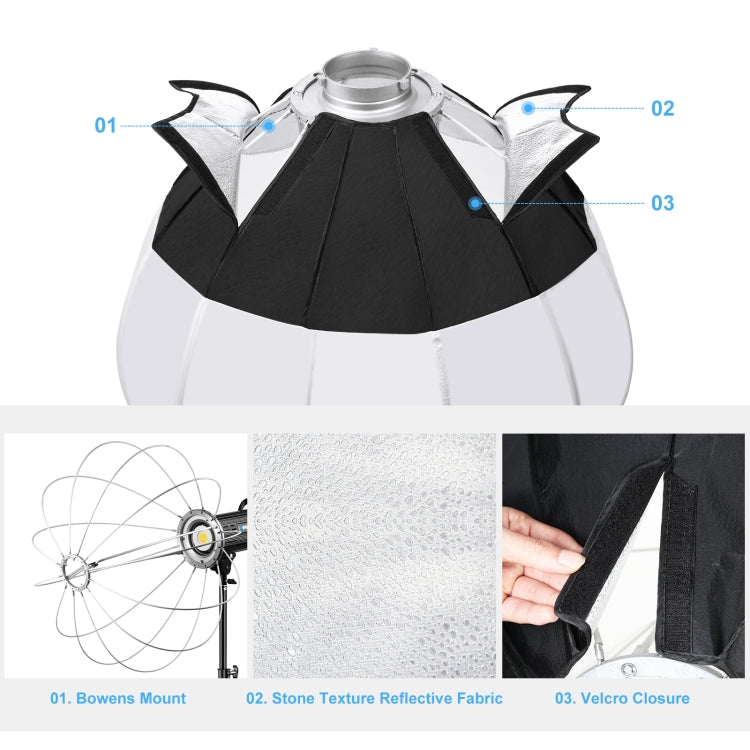 PULUZ 65cm Foldable Lantern Softbox SpeedLite Flash Light Foldable Diffuser