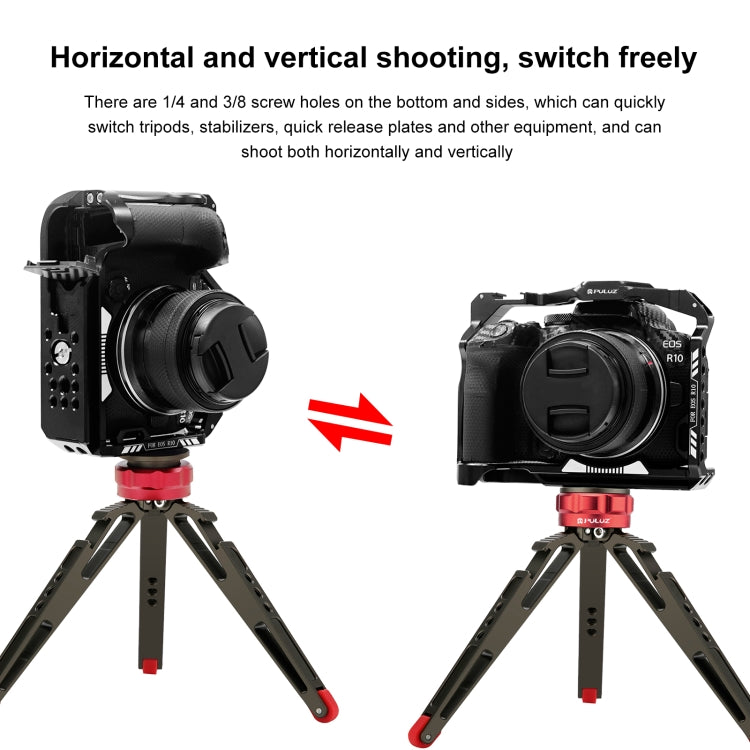 For Canon EOS R10 PULUZ Metal Camera Cage Stabilizer Rig