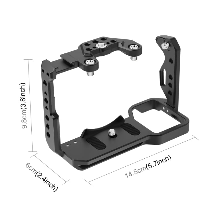 For Sony ILME-FX30 / FX3 PULUZ Metal Camera Cage Stabilizer Rig with NOTA Slider