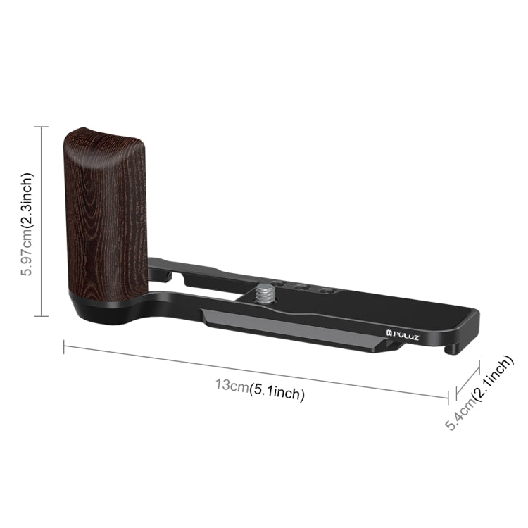 For Fujifilm X100VI PULUZ 1/4 inch Vertical Shoot Quick Release L Plate Bracket Base Holder