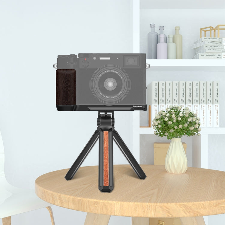 For Fujifilm X100VI PULUZ 1/4 inch Vertical Shoot Quick Release L Plate Bracket Base Holder