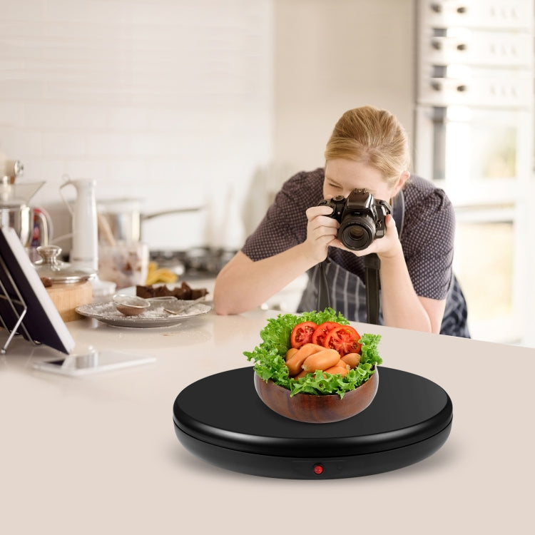 PULUZ 45cm Remote Control Adjusting Speed Rotating Turntable Display Stand, Black, Load 100kg