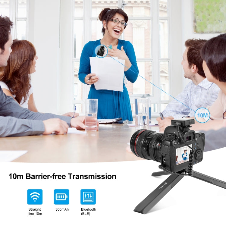 PULUZ 1 TX + 1 RX Wireless Lavalier Microphone