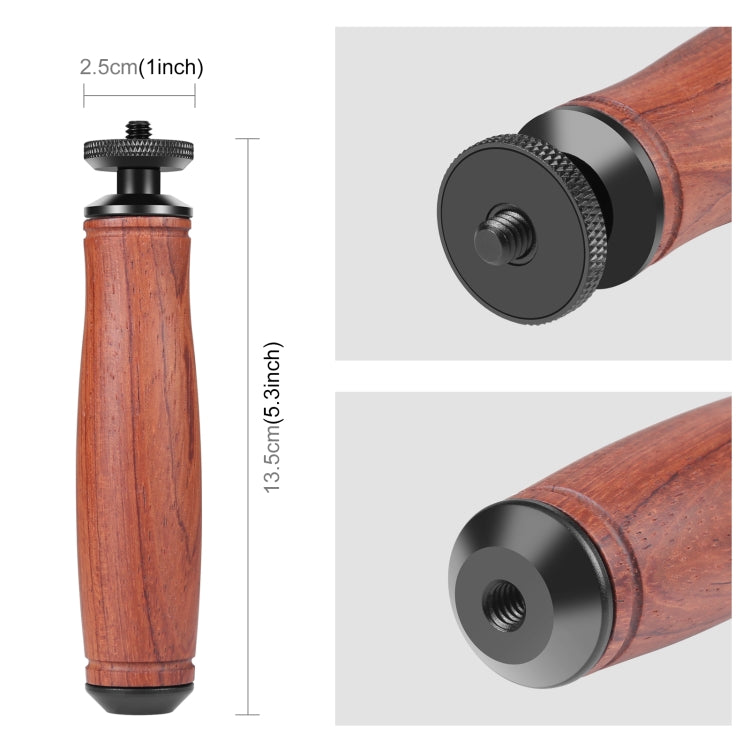 PULUZ Wooden Handle Camera Grip Stabilizer Handgrip