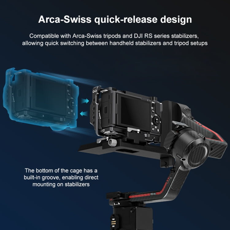 For Sony ZV-E10 II PULUZ Metal Camera Cage Stabilizer Rig