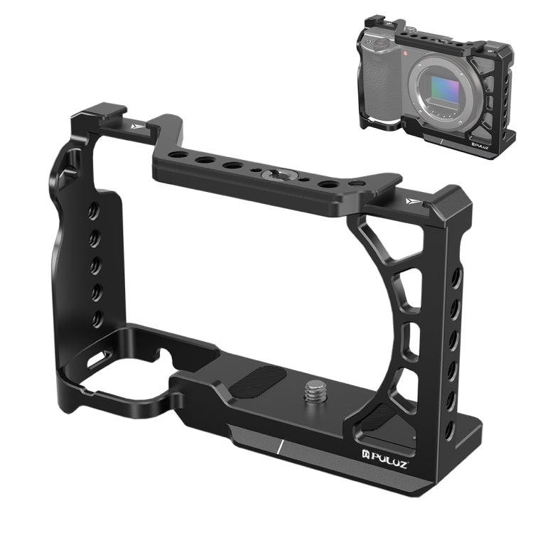 For Sony A6500 / A6400 / A6300 / A6000 PULUZ Metal Camera Cage Expansion Mount Stabilizer Rig