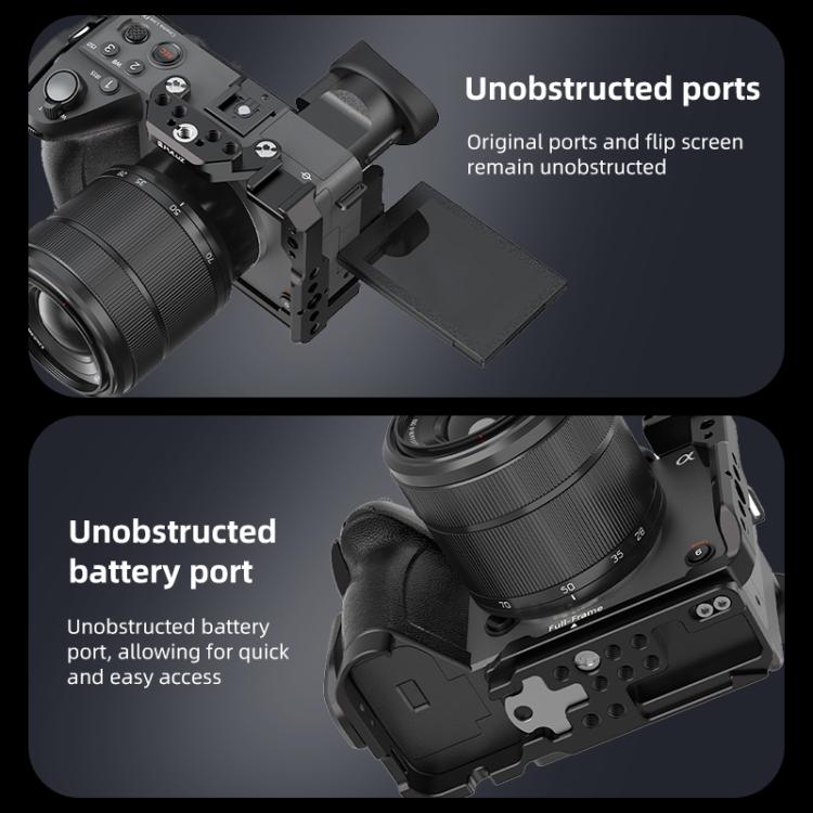 For Sony Sony Cinema Line FX2 / ILME-FX2B PULUZ Metal Camera Cage Stabilizer Rig