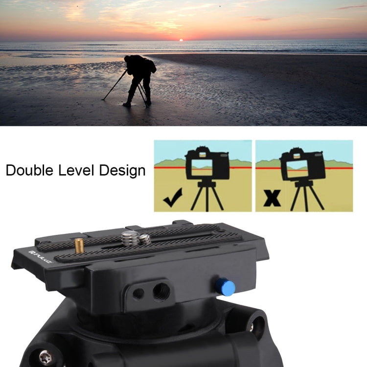 PULUZ Quick Release Clamp Adapter + Quick Release Plate for  DSLR & SLR Cameras
