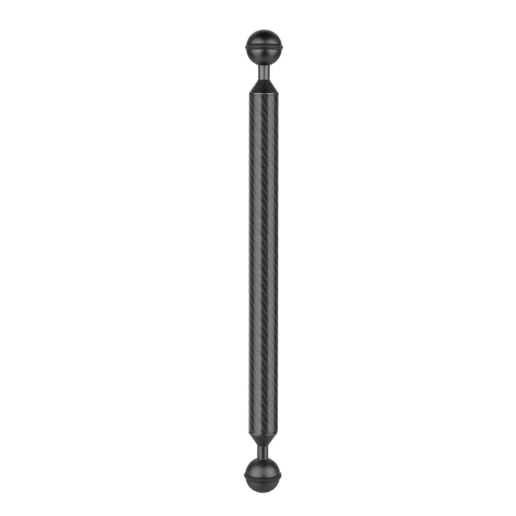 PULUZ  12 inch 30.4cm Length 20.8mm Diameter Dual Balls Carbon Fiber Floating Arm, Ball Diameter: 25mm