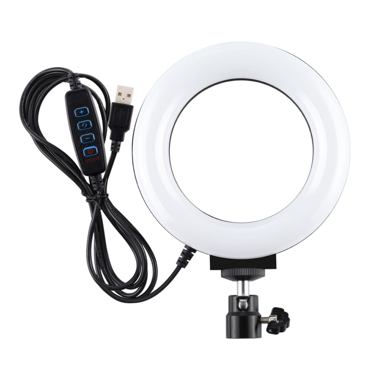 PULUZ 4.7 inch 12cm USB 3 Modes Dimmable LED Ring Selfie Beauty Vlogging Photography Video Lights with Tripod Ball Head