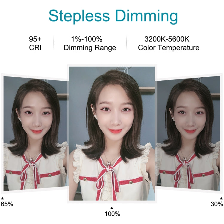 PULUZ 4.7 inch 12cm USB 3 Modes Dimmable LED Ring Selfie Beauty Vlogging Photography Video Lights with Tripod Ball Head