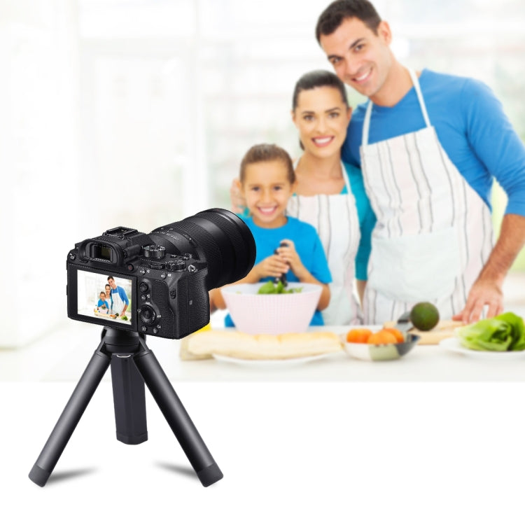 PULUZ Mini Pocket Metal Desktop Tripod Mount with 1/4 inch Screw for DSLR & Digital Cameras, Load: 10kg