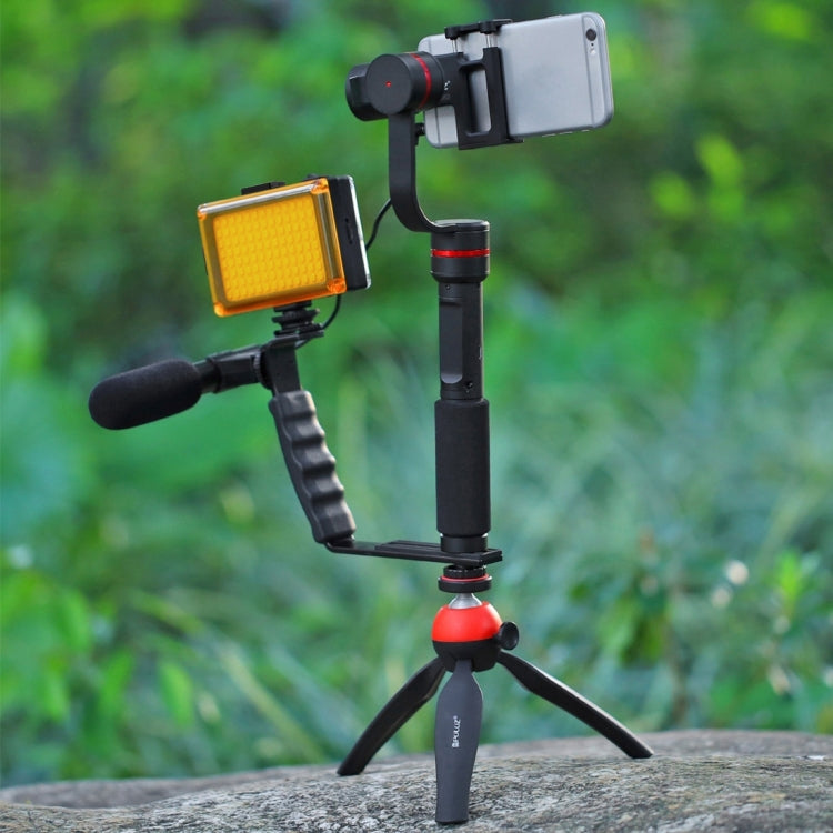 PULUZ Pocket 96 LEDs 860LM Professional Vlogging Photography Video & Photo Studio Light with White and Orange Magnet Filters Light Panel for Canon, Nikon, DSLR Cameras