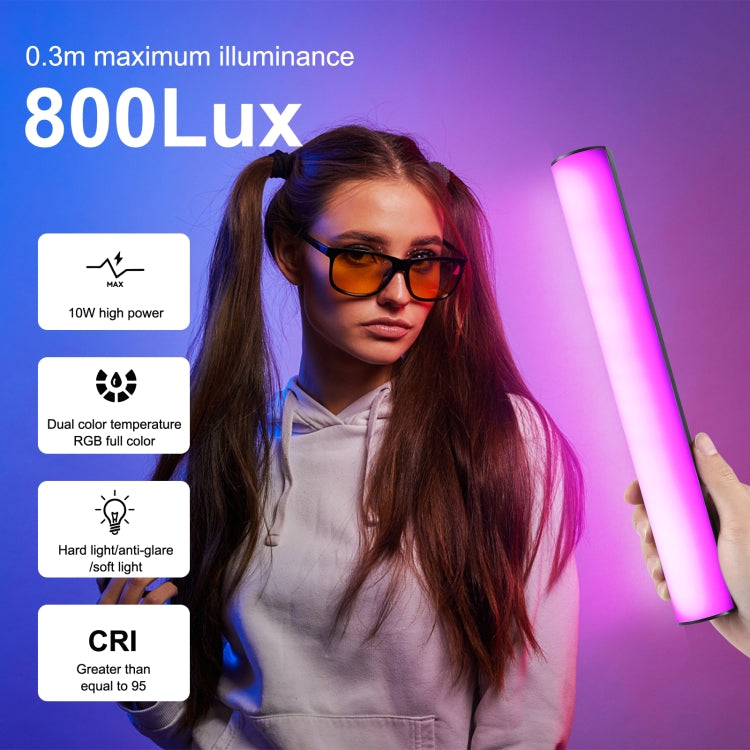 PULUZ 30cm Photo Handheld Full Color RGB Stick Light Magnetic LED Fill Light