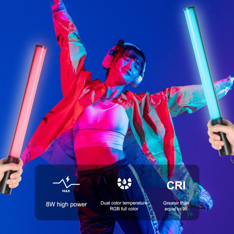 PULUZ 132 LEDs Photo Handheld Stick Light Full Color RGB Fill Light