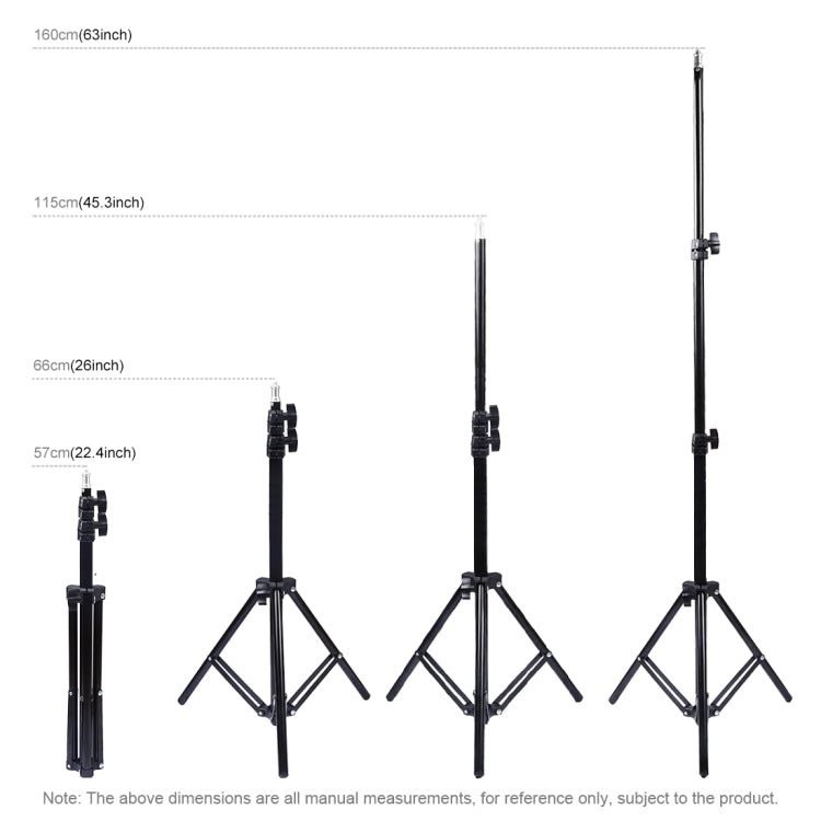 PULUZ 1.6m Height Tripod Mount Holder for Vlogging Video Light  Live Broadcast Kits