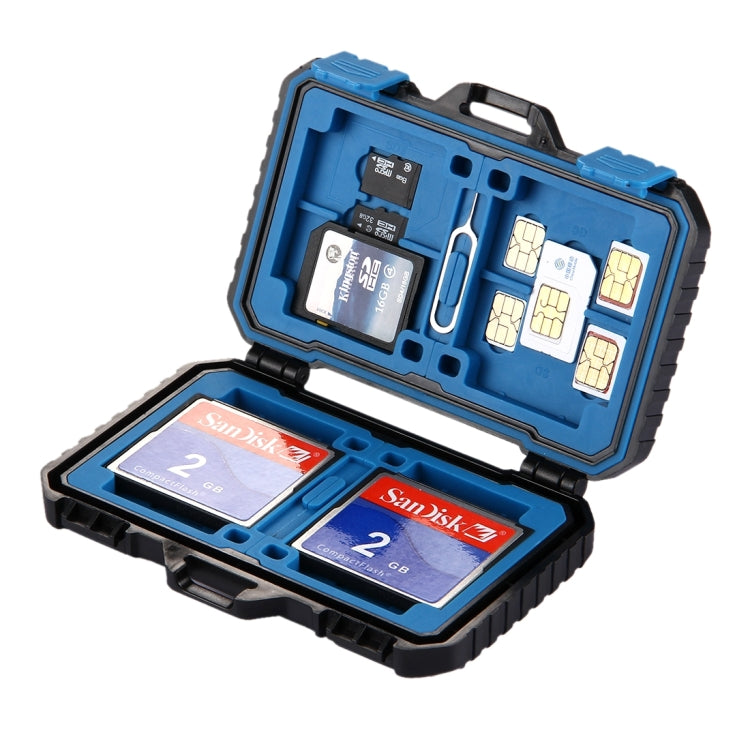 PULUZ 27 in 1 Memory Card Case for 4CF + 8SD + 9TF + 1Card PIN + 1Standard SIM + 2Micro-SIM + 2Nano-SIM