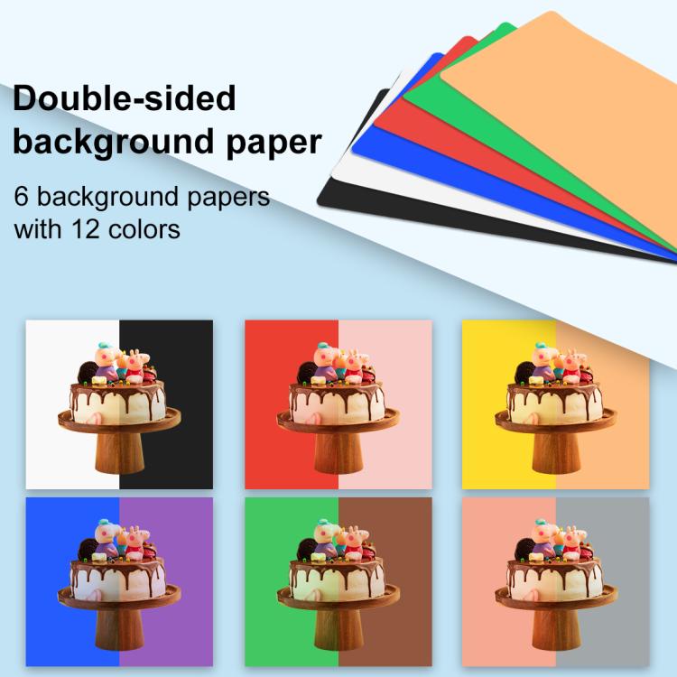 PULUZ 40cm Folding Portable Ring Light USB Photo Lighting Studio Shooting Tent Box with 6 x Dual-side Color Backdrops, Size: 40cm x 40cm x 40cm