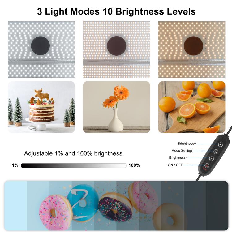 PULUZ Photo Studio Light Box Portable 60 x 40cm Cuboid Photography Studio Tent Kit with 6 Color Backdrops