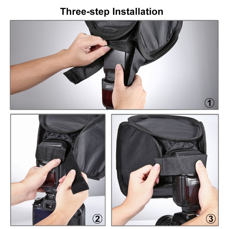 PULUZ Foldable Soft Flash Light Diffuser Softbox Cover, Size: 23cm x 23cm