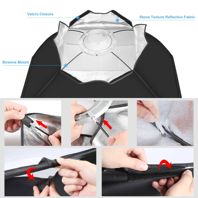 PULUZ Rectangle Speedlite Softbox Bowens Mount Diffuser