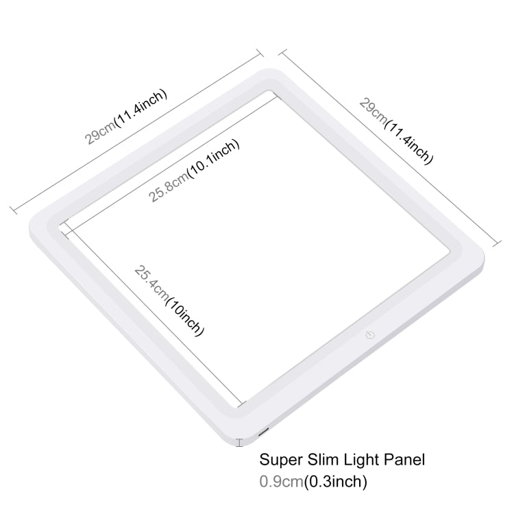 PULUZ LED Shadowless Light Pad for 30cm Photo Studio Box