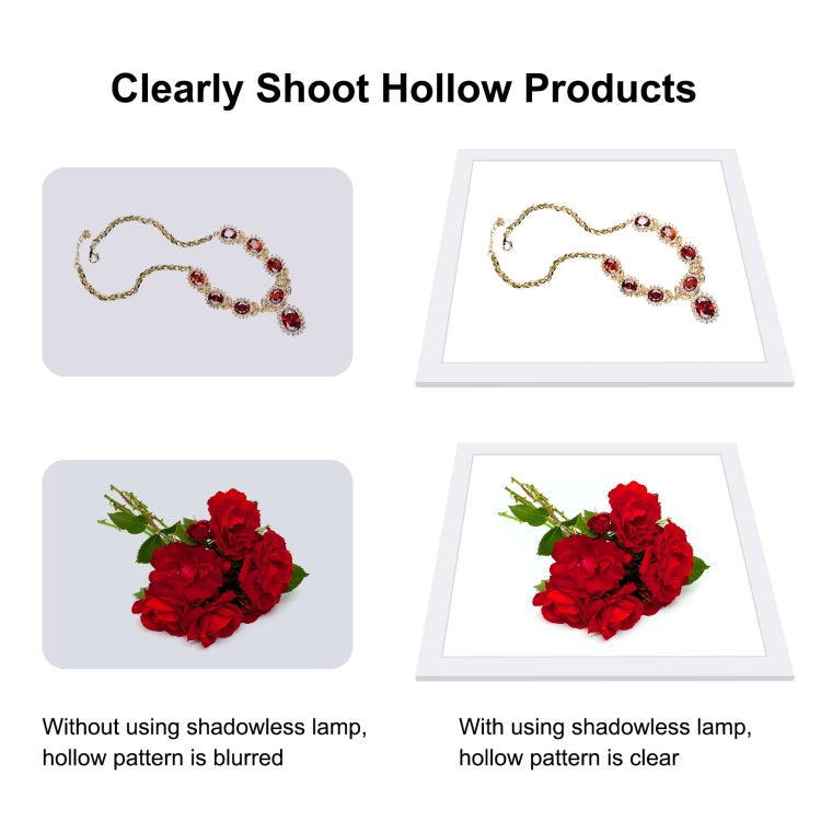 PULUZ 1000LM LED Acrylic No Polar Dimming Shadowless Light Pad with Switch for 40cm Photo Studio Box