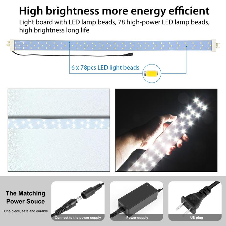 PULUZ 2m 240W 5500K Photo Light Studio Box Kit for Clothes / Adult Model Portrait