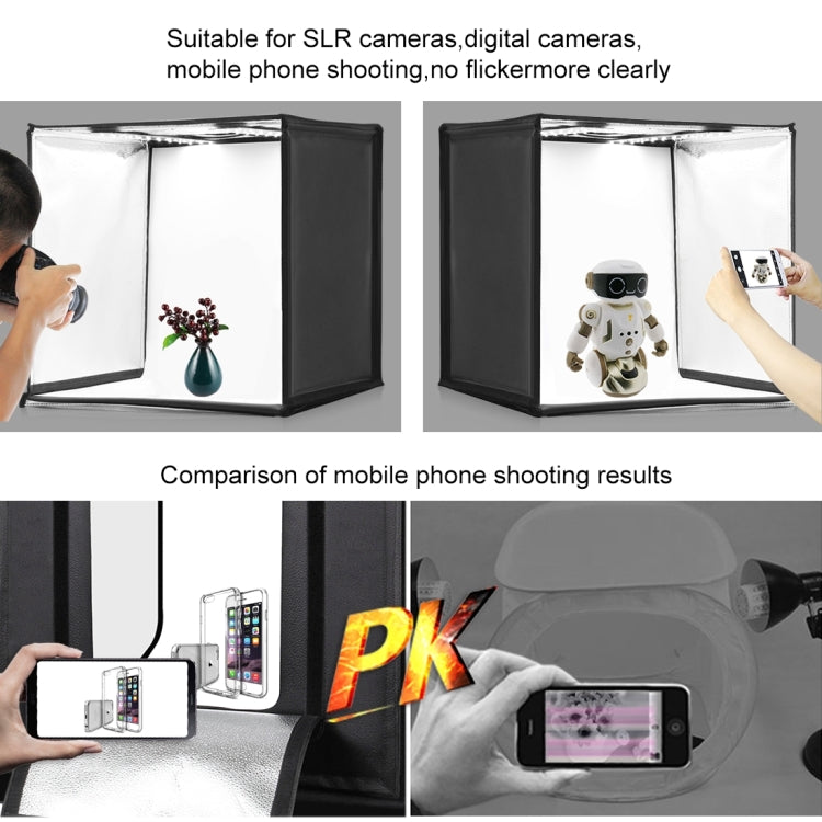 PULUZ 30W 1690LM 60 LEDs SMD 5730 5500K Aluminum Base Light Panel for 60cm Studio Tent