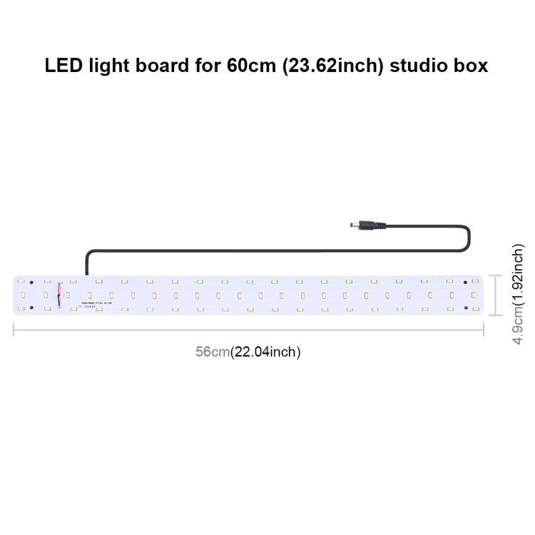 PULUZ 30W 1690LM 60 LEDs SMD 5730 5500K Aluminum Base Light Panel for 60cm Studio Tent
