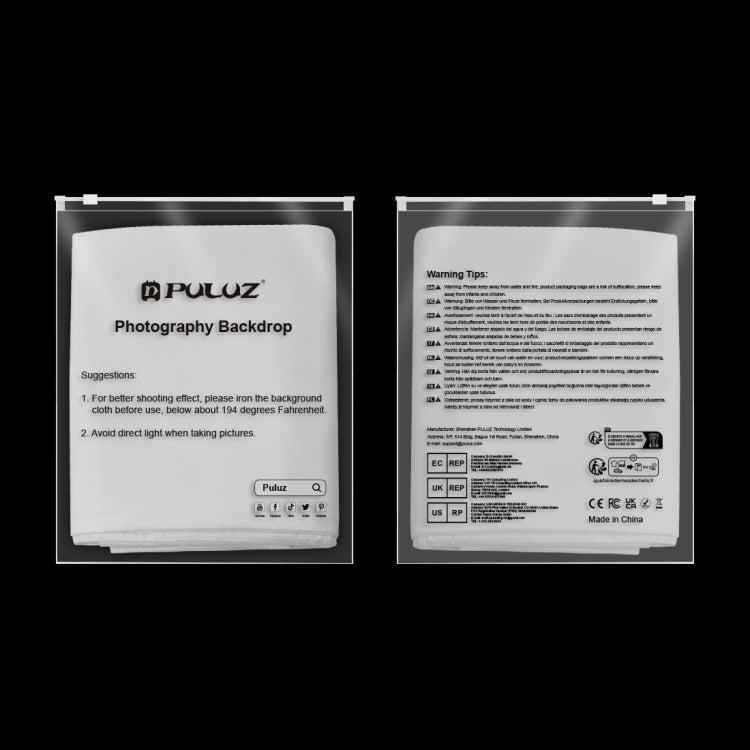 PULUZ 1m x 1.5m Photography Background Photo Studio Background Cloth Backdrop