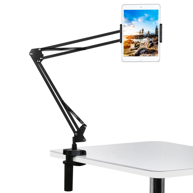 PULUZ  Live Broadcast Desktop Arm Stand Suspension Clamp Holder with Tablet PC Clamp