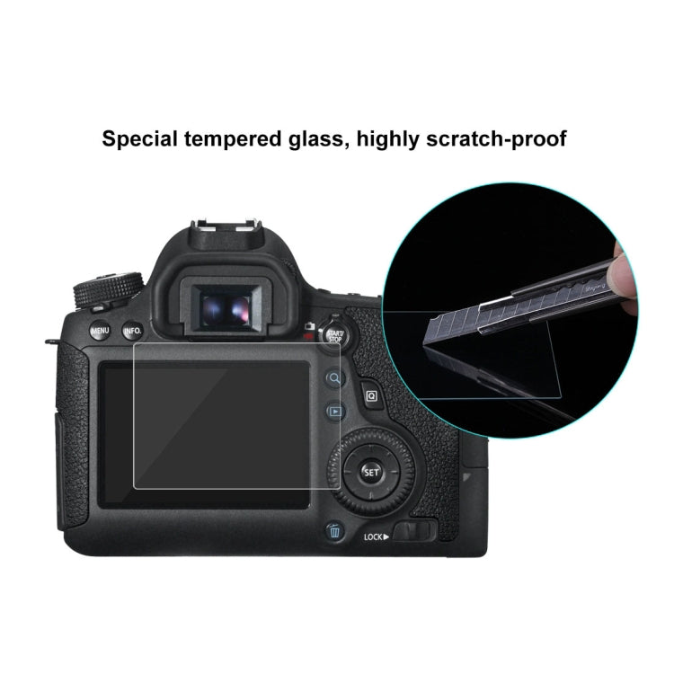 PULUZ 2.5D 9H Tempered Glass Film for Canon 6D, Compatible with Sony HX50 / HX60, Olympus TG3 / TG4 / TG5, Nikon AW1