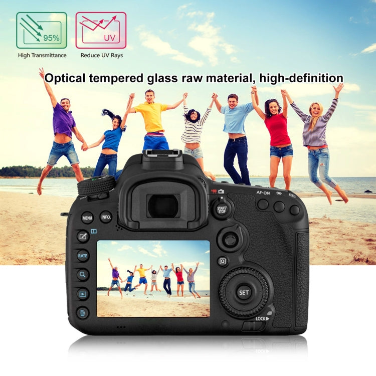 PULUZ 2.5D 9H Tempered Glass Film for Canon EOS 7D Mark II / 7D / N2 / PSN / Nikon V1 / P520 / S9400 / S680 / COOLPIX S6500 / S5200 / Samsung WB35F / OLYMPUS VG170 / 1DIV / Fuji S205 / Casio ZR70 / FC500S