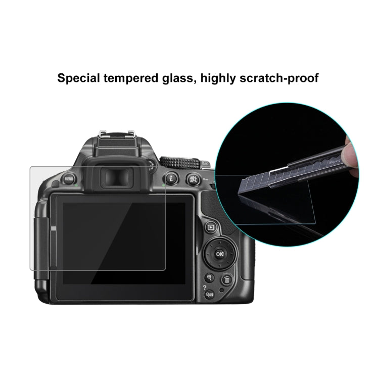 PULUZ 2.5D 9H Tempered Glass Film for Nikon D5300, Compatible with Nikon D5300 / D5500 / D5600, Pentax K-1 / K-1 Mark II