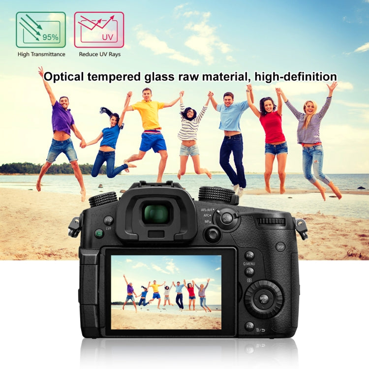 PULUZ 2.5D 9H Tempered Glass Film for Panasonic GH5 / GH5S , Compatible with Canon EOS M3 / M5 / M10 / R
