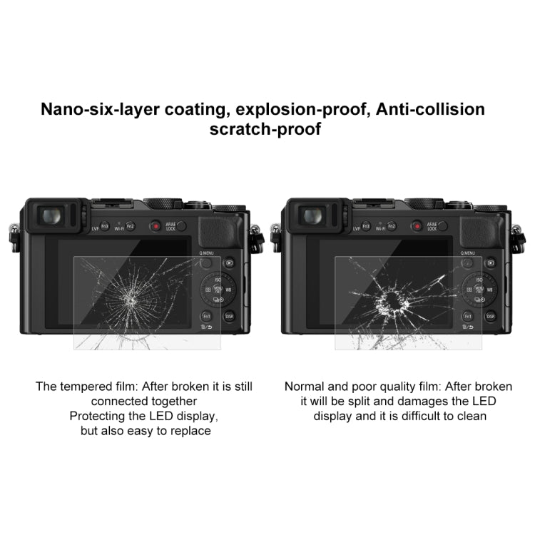 2.5D 9H Tempered Glass Film for Panasonic DMC-LX100
