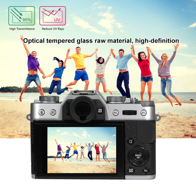 PULUZ 2.5D 9H Tempered Glass Film for Fujifilm X-T10, Compatible with Fujifilm X-A1 / X-A2 / X-M1 / X30 / X-T20 / X-T30 / X-T100 / X-E3, Panasonic GF8, Nikon S2, Casio ZS240 / ZS210 / ZS190 / EX-FR200 / EX-FR110H / EX-FR100L / EX-FRX10