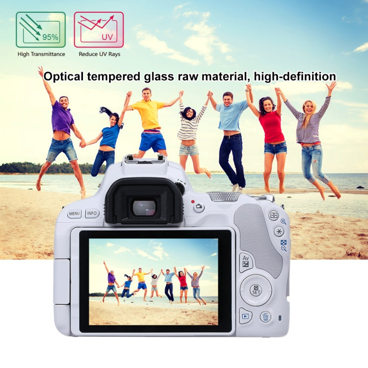 PULUZ 2.5D 9H Tempered Glass Film for Canon EOS 200D / 200D II, Compatible with Canon KISS X9 / EOS Rebel SL2, Panasonic S1H