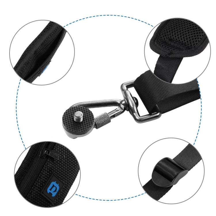 PULUZ Quick Release Anti-Slip Soft Pad Nylon Single Shoulder Camera Strap with Metal Hook for SLR / DSLR Cameras