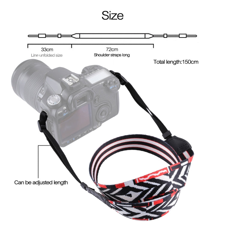 PULUZ Retro Ethnic Style Multi-color Series Shoulder Neck Strap Camera Strap for SLR / DSLR Cameras